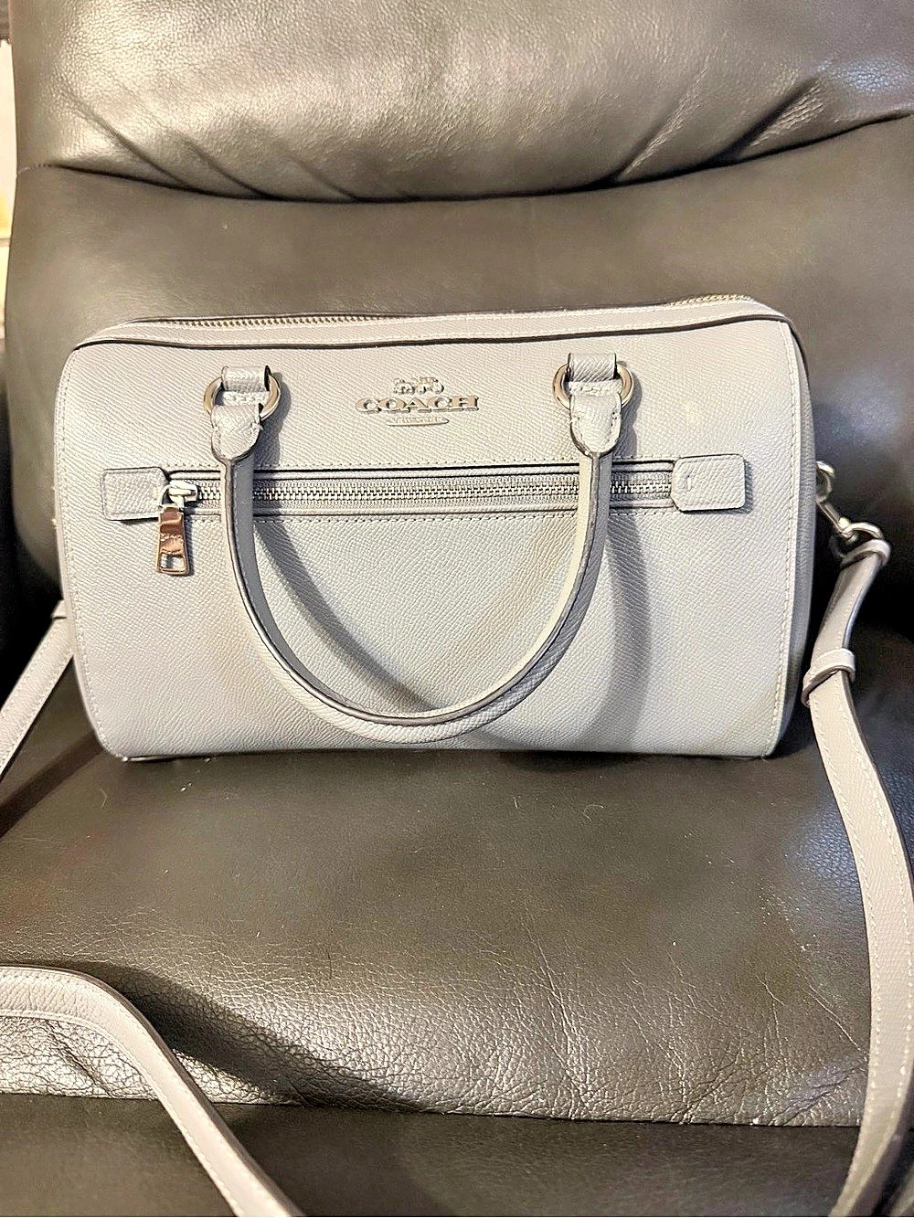 Coach Rowan Satchel in Gray